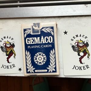 Trump Plaza Gemaco Navy Blue Playing Cards with both 🃏 Jokers🌺🌺